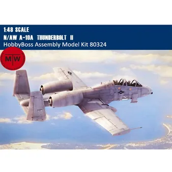 Продажба на HobbyBoss 80324 1/48 Мащаб N /AW A-10 Thunderbolt II Изтребител, Военен Пластмасов Самолет В Събирането на Модела Комплекти