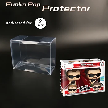 Прозрачен Калъф от PET пластмаса с Дисплей за съхранение на Funko Pop 2-Pack Ограничена серия Водоустойчив Пылезащитная Защитна кутия