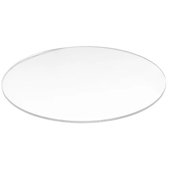 Прозрачен огледално акрилно кръгъл диск с дебелина 3 мм, диаметър: 85 мм