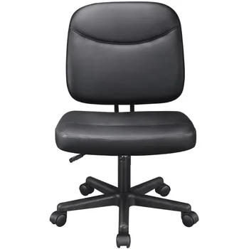 Работно стол с регулируема височина и завъртане, черно