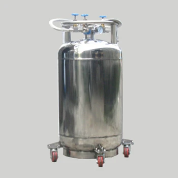 Резервоар за течен азот под налягане 100 литра, изцяло от неръждаема стомана резервоар за течен кислород, резервоар Dewar с нискотемпературен изолация, ga