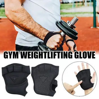 Ръкавици за фитнес за мъже и жени, защита на китката, противоскользящий Полупальцевый Спортен хоризонтална лента, Обзавеждане за стягане на L1F1