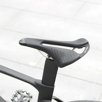 Седло за шоссейного велосипед МТВ, водоустойчив корпус без пирони, устойчива на плъзгане текстурирани повърхност, дишаща, окачена за велосипедни аксесоари