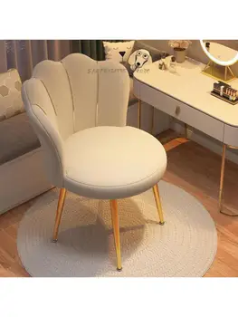 Скандинавски тоалетка, стол лесен луксозен стол за грим тоалетка, стол модерен маникюр, стол За момичета просто домашен стол за спални