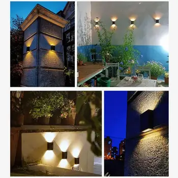 Слънчев, с монтиран на стената лампа, водоустойчив, с монтиран на стената лампа за вътрешен двор, работещ на слънчеви батерии, улични, градински соларни лампи за декорация на стените у дома