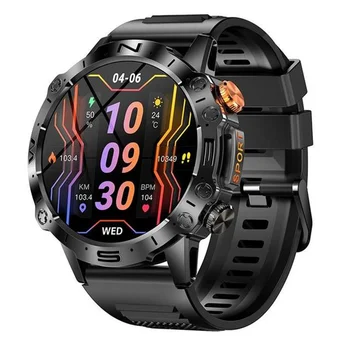 Смарт часовници K59 AMOLED с Голям Екран, Мъжки Ръчни Часовници за Спортове на открито, Bluetooth-Предизвикателство, Умни Часовници 360 ма, Фитнес гривна с дълъг режим на изчакване