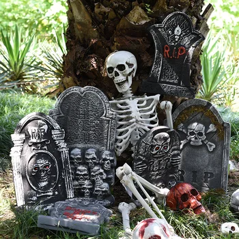 Статуи на Ужасите На Открито, Страховито Надгробни плочи на Хелоуин, Надгробни Плочи, указателни Табели с Надпис 