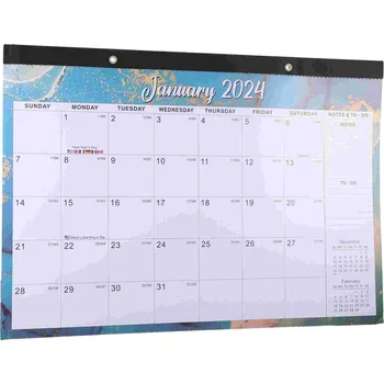 Стенен Календар в 2024 Година Определяне на Ежедневна Употреба на Обратното броене Окачен 2023 Г. Домашни Настолни Календари