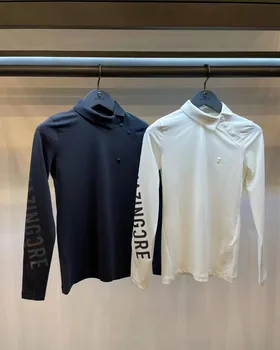 Страхотен дамски дрехи за голф от Южна Корея с дълъг ръкав, нов спортен оборудвана пуловер, риза с къси ръкави