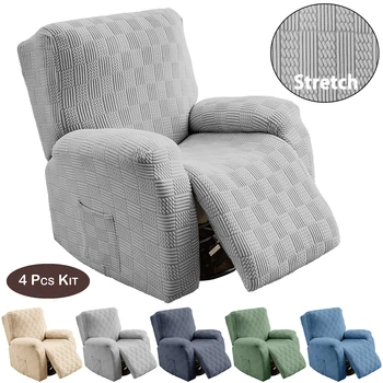 Стрейчевые жакард калъфи за столове За всекидневна, шезлонга, на дивана, своята практика за дивана, разтеглива ликра, защитен джоб за стол