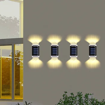 Супер ярки led лампа за отвора на оградата на слънчевата енергия, уличен градински лампа в двора