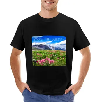 Тениска America the Beautiful, тениска с аниме, мъжки памучни ризи