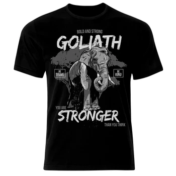 Тениска JHPKJElephant Goliath Elefant L ' éléphant Animals Wild Nature, Мъжки ежедневни тениски от 100% памук, Свободен Топ, Нов