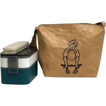 Трайно Изолиран Плик Охладител Закуски Контейнер За Пикник Dupond Paper Lunch Bag Чанта За Многократна Употреба-Скоростна