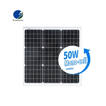 Търговия на едро на слънчеви панели с мощност 50 Вата за слънчевата система за домашно sunpower solar panel 50 W с CE, TUV