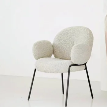 Удобни индивидуални кухненски столове Бели дизайнерски столове за трапезария в скандинавски стил, Мебели за хола Accent Salon Sedie Cucina MQ50CY