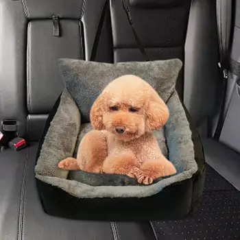 Усилвател столче за кола за кучета, Преносими Удобни Дишащи легло, переноска за кучета, легло за коте, малки средни кучета