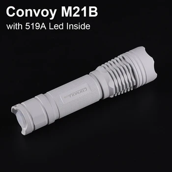 Фенерче Mao Convoy M21B 519A Led Linterna Flash Light 21700 Лампа За Къмпинг, Риболов, Полицейски Тактически Работен фенер