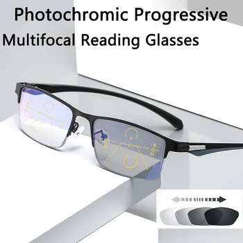Фотохромичните Очила за четене Прогресивно високо качество на Ретро-Преходни Очила за четене 