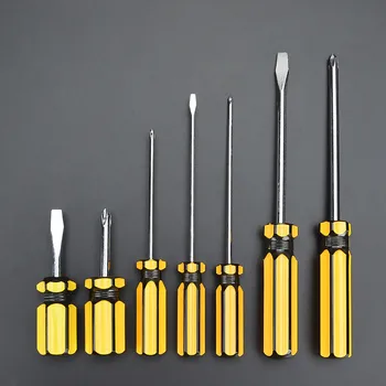 Хардуерни инструменти на Водача с дръжка от PVC, предложени за Еднократна употреба стоманена Отвертка с плоска глава