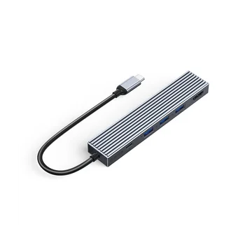 Хъб ORICO Type-C 5 в 1, многопортовый адаптер USB3.2GEN2, Бърз трансфер, Ефективно отвеждане на топлината за лаптоп, EHF-3U1CH