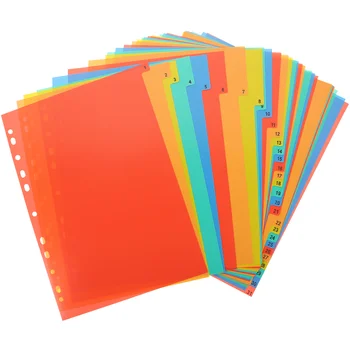 Цветни папки за файлове с Формат А4, Разделител за училище папки, Пластмасови разделите, маркери за страници с отрывными листове, тетрадка с PVC, Офис