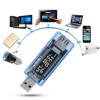 Цифров Амперметър напрежение, Д-р Адаптер, USB-Тестер за Батерии, Волтметър, зарядно устройство, Тестер капацитет