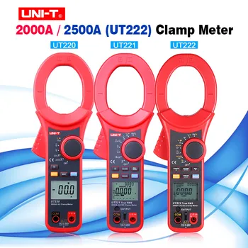 Цифров Клещевой м UNIT UT220 UT221 UT222 2000A с Автоматично Задържане на данни Осветление Digital de metros multimetro AC DC Измерване на ток