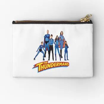 Чанта с цип The Thundermans, косметичка за Мъже, Малка дамска чанта, Джоб за бельо в Чантата си, Опаковки за съхранение на чорапогащи, Монета от чисти пари
