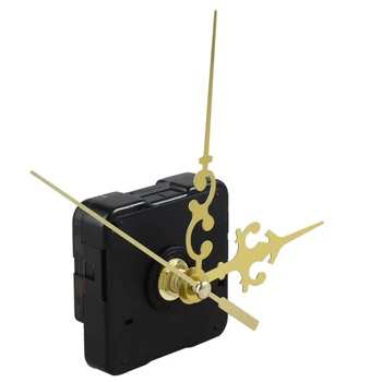 Часовници с ръце пластмаса + Метална Текстура Творчески Стенен Часовник-Ретро Стенен Часовник механизъм Аксесоари Злато