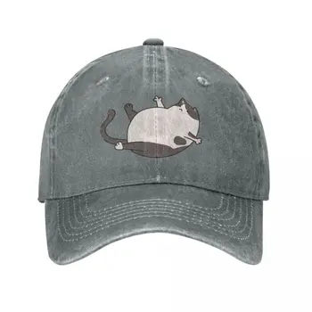 Черно-бяла Шапка Fat Cat, Ковбойская шапка, шапка за голф, бейзболни шапки, шапки за жени, мъжки
